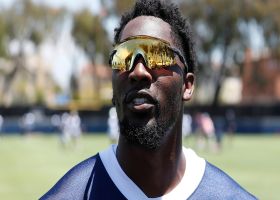 Demarcus Lawrence wired for sound at Cowboys camp practice