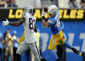 Drue Tranquill executes Tampa 2 coverage to perfection with deep INT vs. Derek Carr