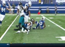 Andrew Wingard covers insane amount of ground on end-zone INT
