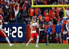 Chris Jones forces Rypien's pass to sail errantly into Sneed's hands for key INT