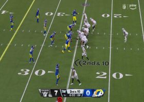 Mack Hollins takes Carr's end-around handoff for 17-yard pickup