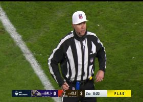 Gus Edwards trucks John Johnson III into ground on 10-yard rush