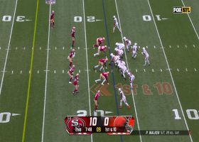 Nick Bosa bats Walker's pass down with authority at line of scrimmage