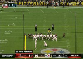 Hopkins cuts Steelers' lead to two with 55-yard FG before half