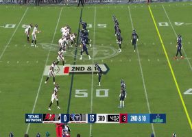 Ke'Shawn Vaughn trucks Colbert into ground on rugged 14-yard run