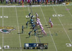 Danny Dimes drops one in Wan'Dale Robinson's bucket for 10-yard sideline gain