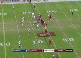 Andre Baccellia finds empty grass for 21-yard catch