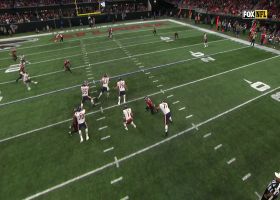 Fields' Herculean escape nets 13-yard gain on third-and-12