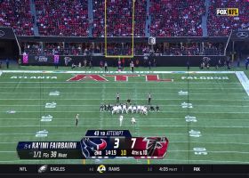 Fairbairn's 43-yard FG pulls Houston within a point of Atlanta