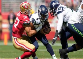 49ers engulf Russell Wilson for third sack of the first half