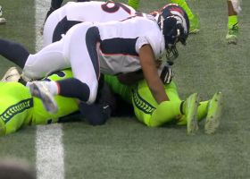 Javonte Williams's costly goal-to-go fumble recovered by Michael Jackson for Seahawks touchback