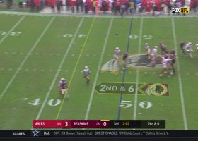 FedEx Field turns into Slip 'N Slide on 19-yard catch from Trey Quinn