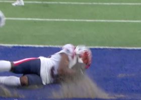 D'Angelo Ross picks off Daniel Jones' cross-body pass in the end zone