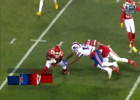 Tip drill! Rashad Fenton nabs Josh Allen's first ever red-zone and playoff INT