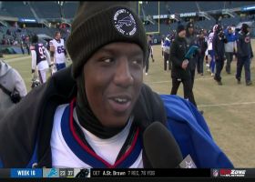 Devin Singletary reacts to Bills clinching AFC East title with Week 16 win over Bears