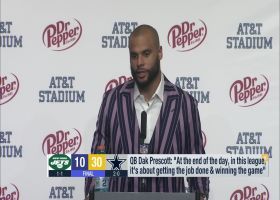 Dak Prescott reacts to Cowboys win vs. Jets in Week 2