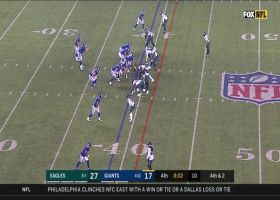 Cre'Von LeBlanc makes CLUTCH tackle to force turnover on downs