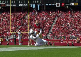 Dobbs perfectly lofts 33-yard dime to Michael Wilson along the sidelines