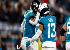 Evan Engram holds on for 9-yard TD catch despite Derwin James' hit-stick tackle
