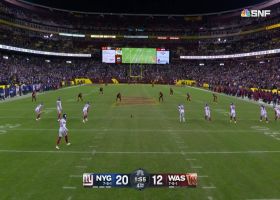 Antonio Gibson's 43-yard kickoff return gives Commanders excellent field position late in fourth quarter