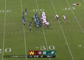 Washington's play-action fake perfectly sets up John Bates for 29 yards