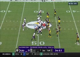 Tyler Huntley slow to get up after Fitzpatrick's hit-stick tackle