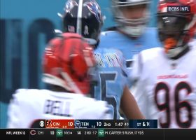 Tannehill dots Westbrook-Ikhine in soft spot of Bengals defense for 19-yard gain