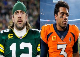 Comparing Aaron Rodgers potential first season with Jets to Russell Wilson with '22 Broncos | 'GMFB'
