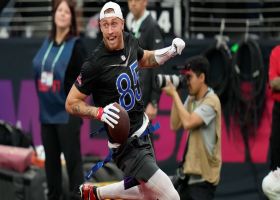George Kittle swipes past two AFC DBs for long-distance TD for NFC