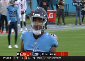 Titans' pass rush collapses around Burrow for big sack