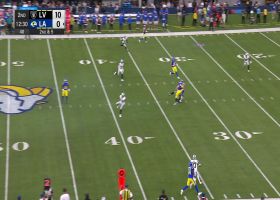 Davis Allen boxes out Raiders DB on physical 15-yard grab up seam