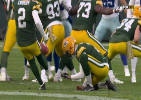 Mason Crosby misses from 54 yards on Packers' opening drive on FG attempt