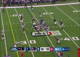 Joe Giles-Harris picks off Malik Willis' pass for 6 yards