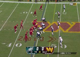 Brian Robinson Jr. rips off 29-yard run against Eagles