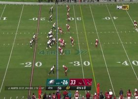 Jalen Hurts fires key fourth-down pass to Travis Fulgham