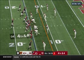Ridder's fourth-down pass hits Hollins in red zone for key conversion