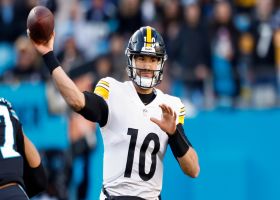Trubisky perfectly times throw to Pickens for 15-yard connection