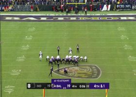 Justin Tucker's attempt for game-winning 61-yard FG falls just short of crossbar