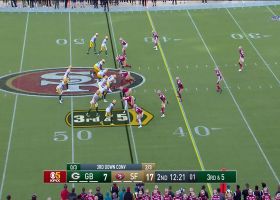 Samuel Womack yanks football away from WR's grasp for 49ers INT