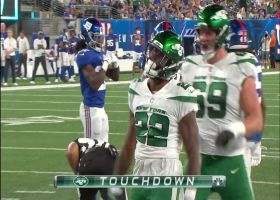 La'Mical Perine drags defenders into the end zone on strong TD