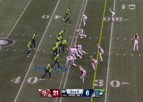 Samson Ebukam collapses pocket around Smith for sack