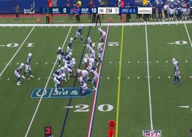Minshew sidearms pass to Josh Downs for 11-yard gain
