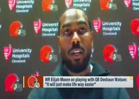 Elijah Moore on playing with QB Deshaun Watson: 'It will just make life easier'