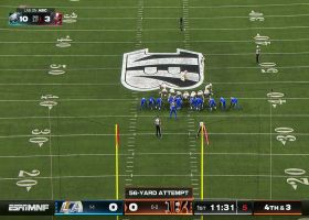 Evan McPherson's 56-yard FG flies wide left