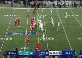 Zach Sieler shoots into the backfield to drop Singletary for 3-yard TFL