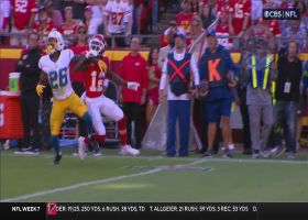 Mahomes' incredibly deep launch results in INT by Asante Samuel Jr.