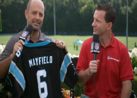 First look: Garafolo shows off Baker Mayfield's Panthers jersey