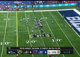 Trevor Lawrence connects with Luke Farrell on his first pass as the International Series continues