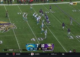 Josh Palmer hauls in 29-yard catch despite DPI