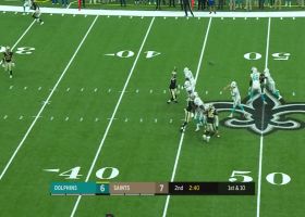 Jake Rudock threads 20-yard pass to Myarick between two defenders